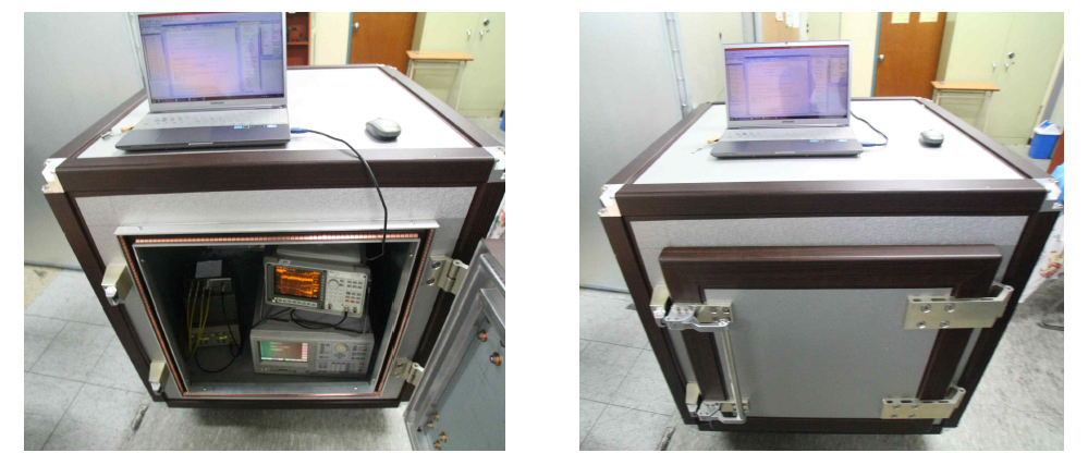 고성능 이동식 차폐형 저주파 노이즈 측정 장비 시제품