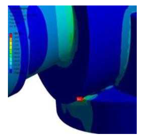 Max. Equivalent(von-Mises) Stress of 4th Mode