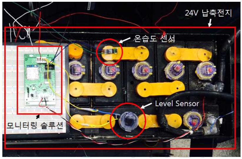 실제 지게차용 납축전지에 적용된 배터리 모니터링 솔루션