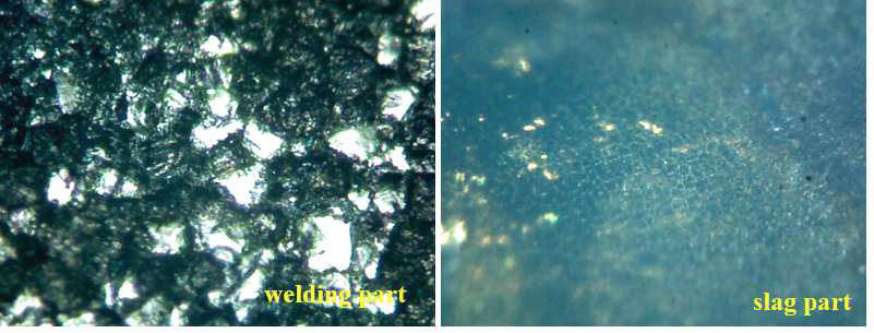 Photomicrograph of slag