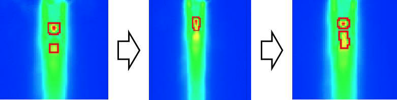 Generated third pattern of slag