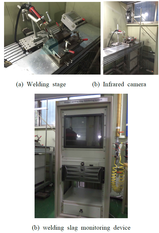 each tool for Sticked welding slag monitoring system