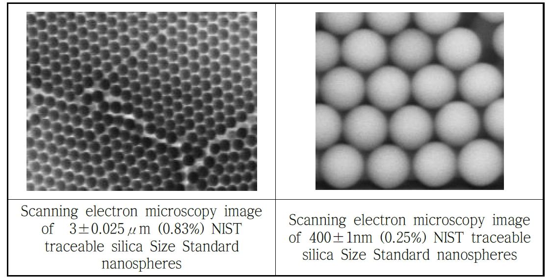 Silica Nanosphere의 사진.