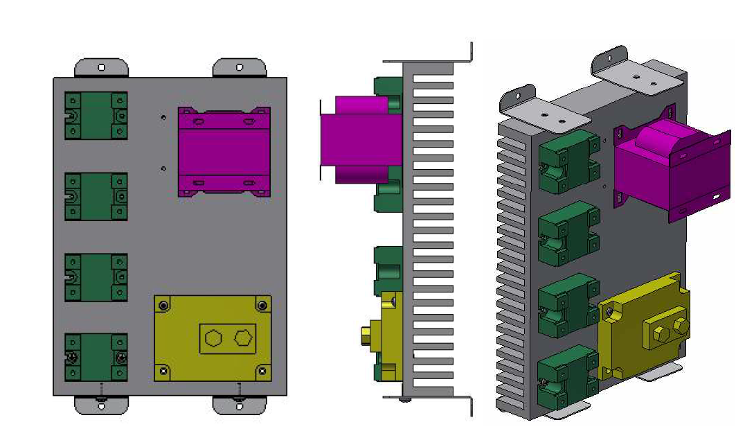 IGBT, SSR, Inductor 방열부 모델링