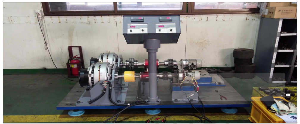 제작 개발된 감속기 부하 시험기