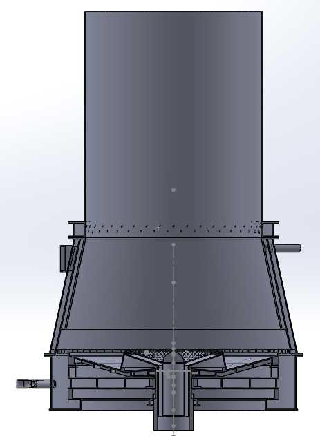 에너원 연소기 CAD Model 단면도