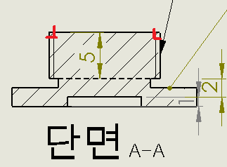 Sectional view of damped hinge