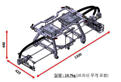 건식 청소유닛 경량화 설계안(3차)