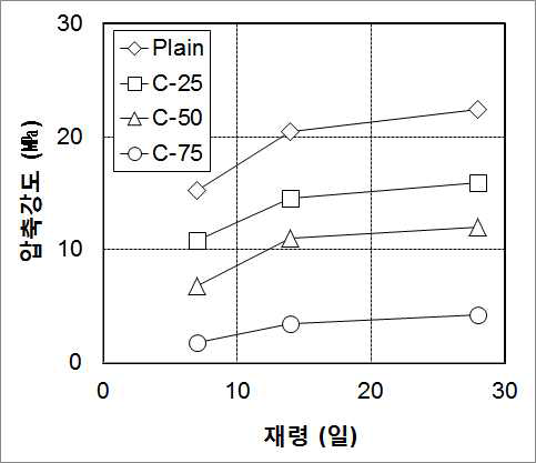 압축강도 측정결과