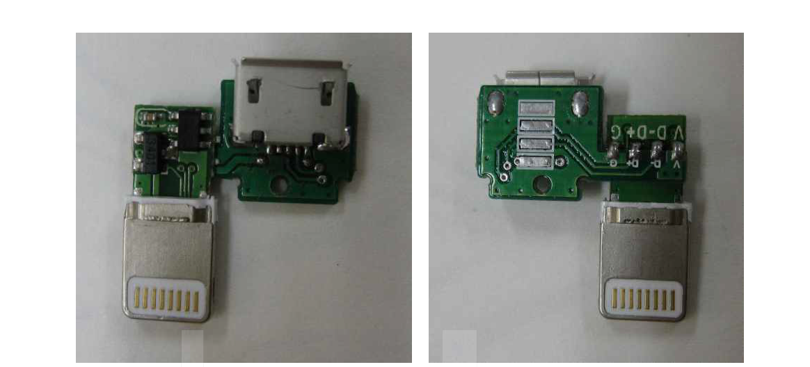 애플 라이트닝에서 범용 마이크로 USB로의 변환 커넥터