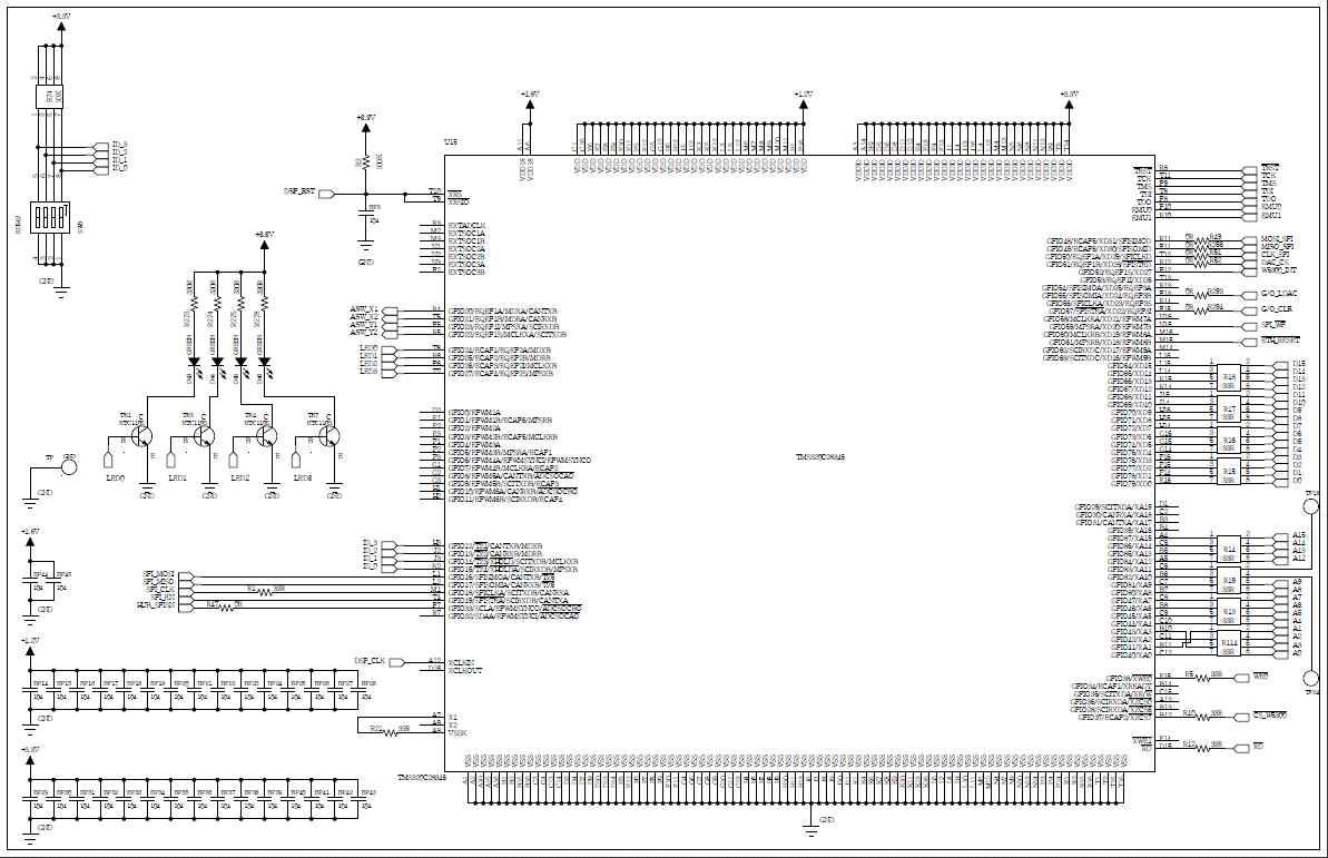 deflector amp board 회로도