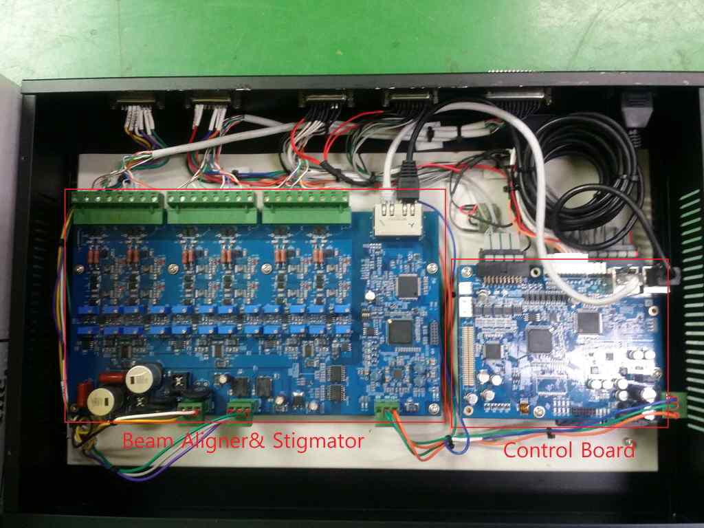 Beam aligner & stigmator board, control board