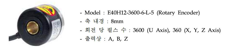 Autonics E40H12-3600-6-L-5 엔코더 형상 및 사양