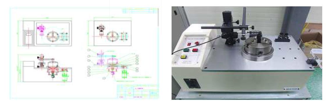 자기특성 Monitoring system proto type 장비 설계 도면 및 형상