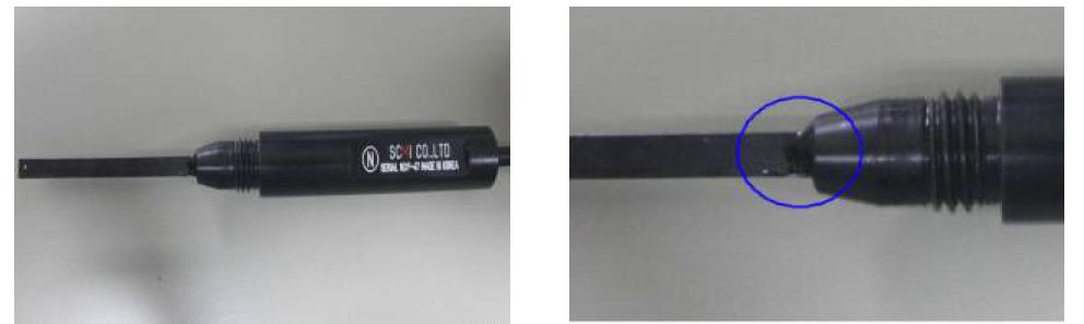 개발 Hall sensor probe 형상