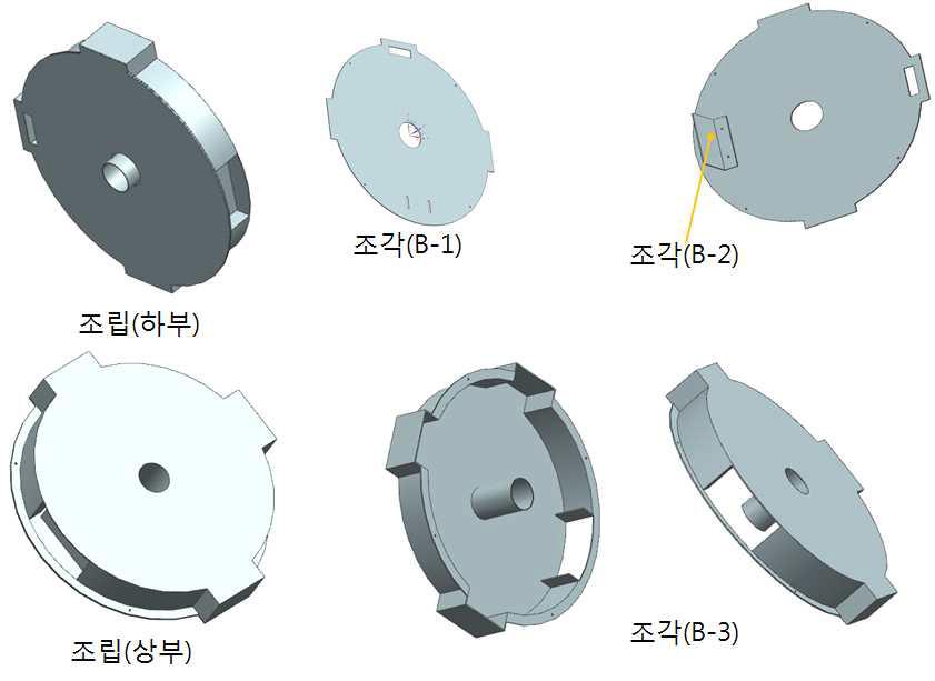 하단부 모터 제어부 조각