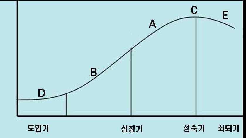 신청기술의 기술수명주기상 위치