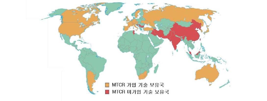 무인항공기 기술 보유국 분포