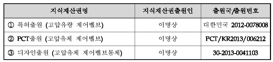 국내외 관련지식재산권 현황