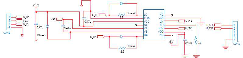 IR2110 chip을 이용한 MOSFET 드라이브