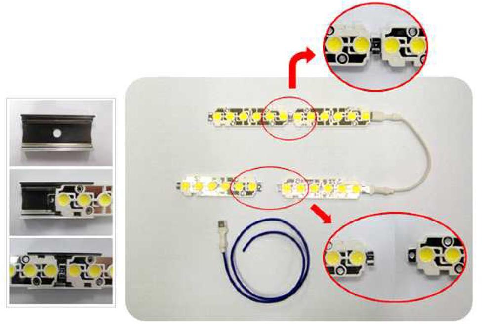 스냅핏 결합 방식의 LED 모듈