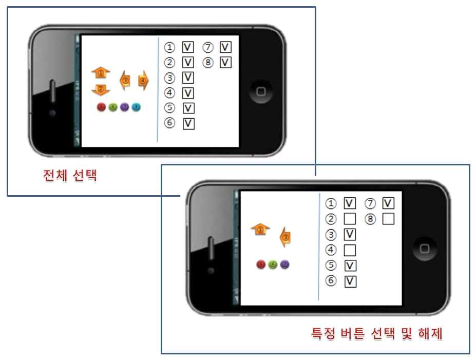 화면 표시기능의 예