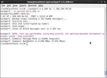 sockperf를 이용한 Throughput 측정