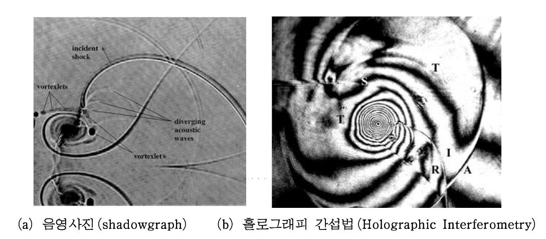 음영사진 및 홀로그래피 간섭법