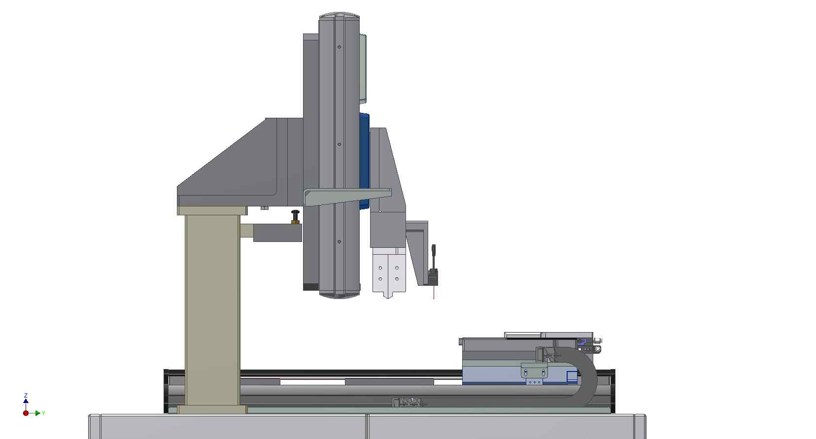 Slit Coating Test Machine의 측면도