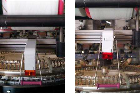 기존 샤프트를 적용한 모습(왼쪽)과 개발한 샤프트를 적용한 모습(오른쪽)의 사진