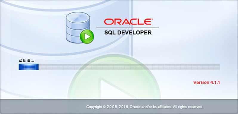 Oracle SQL Developer 실행 화면