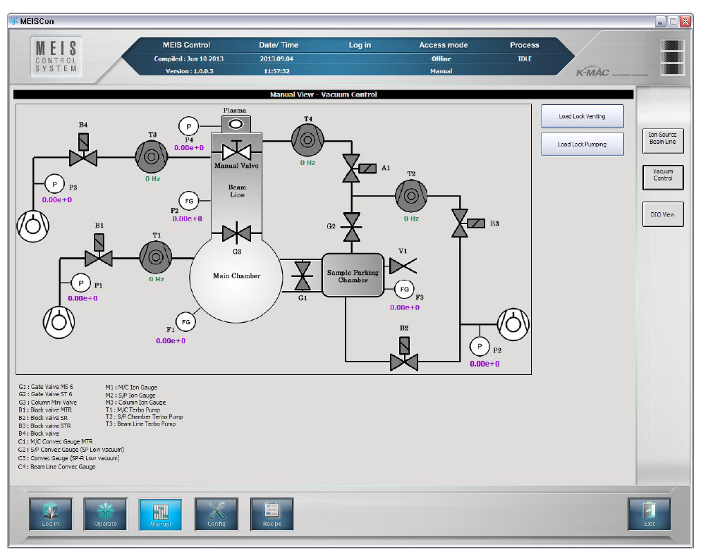 MEISCon / Manual 화면 / Vacuum Control