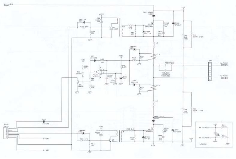 고전압 전원장치 회로도 (Main Power)