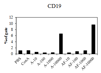 B cell 대한 표면항원 변화