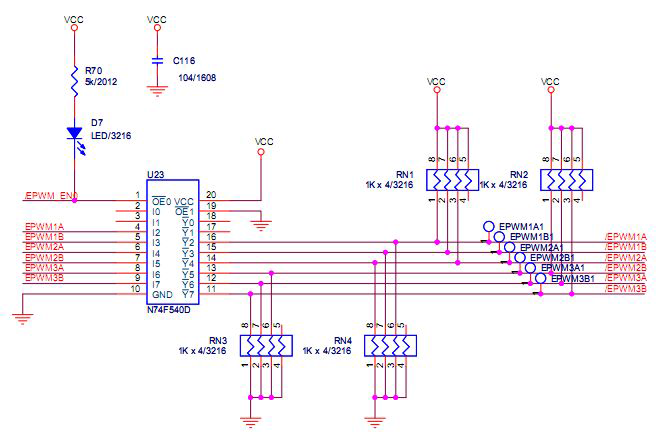 PWM 출력버퍼 회로