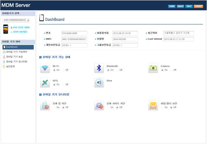 MDM 서버 전체 구조 화명