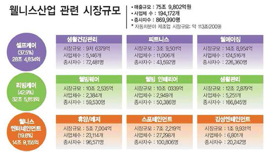 웰니스 산업 관련 시장 규모