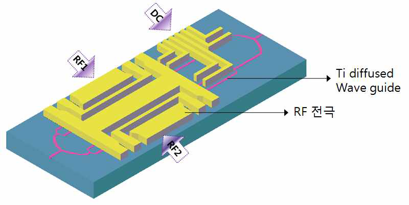 병렬형 RF 전극의 구조 개략도