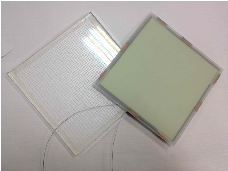 하이브리드 등기구에 사용될 OLED와 도광판