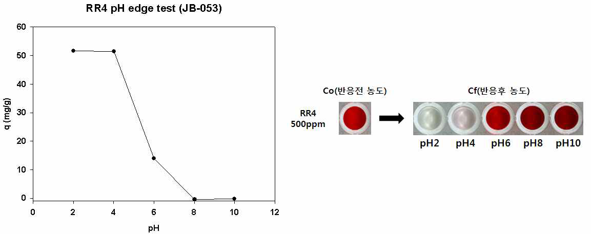 JB-053의 RR4 pH edge 분석