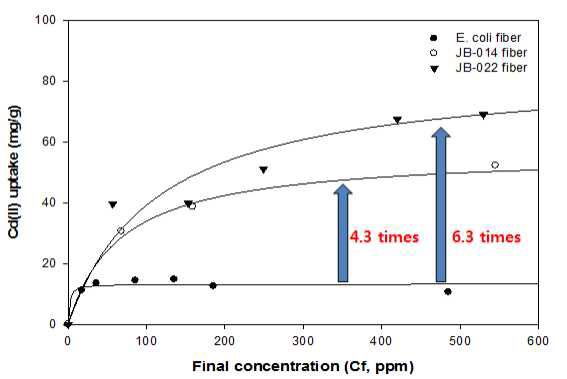 PSBF 섬유형 생체흡착제의 Cd(II) 흡착 성능 분석