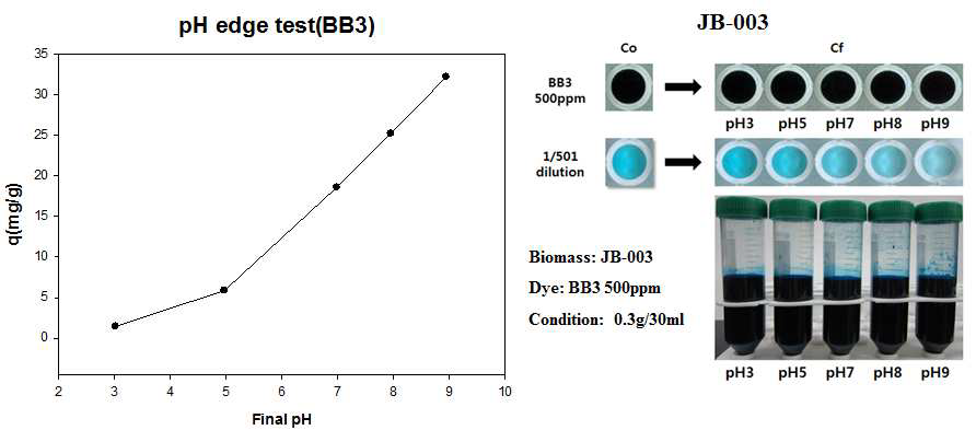 JB-003의 BB3 pH edge 분석