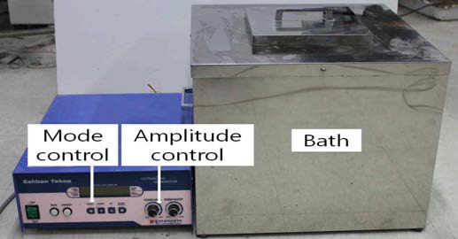 실내 연구용 초음파 전처리 장치