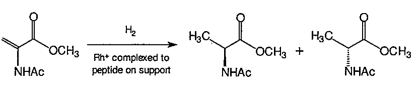 Methyl 2-acetamidoacrylate 의 수소화 반응