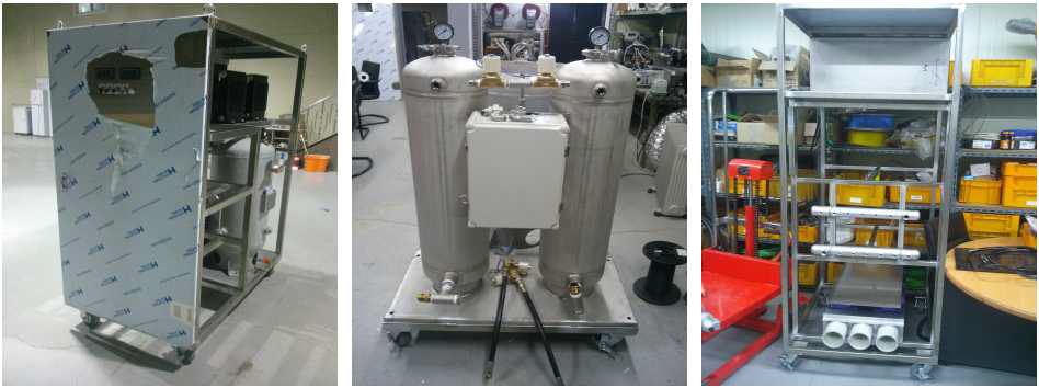2호기 외형 및 조립 사진(공기압축기, 산소발생기, 오존발생기)