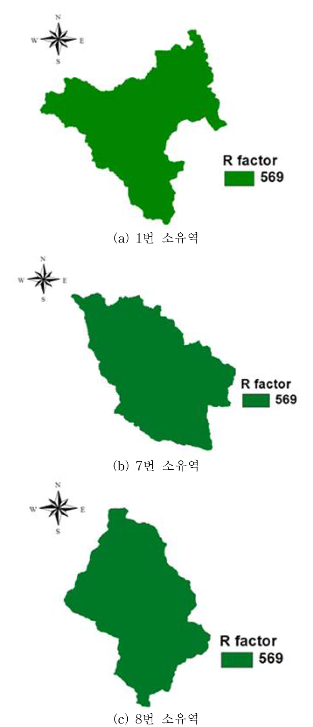 USLE R factor map