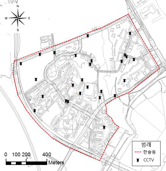 한솔동 CCTV 위치도