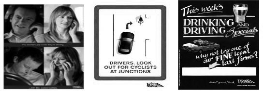 THINK! 도로안전 홍보 포스터