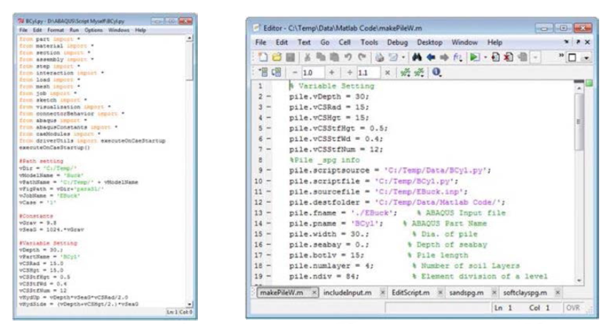 Python code and Matlab code used for modeling