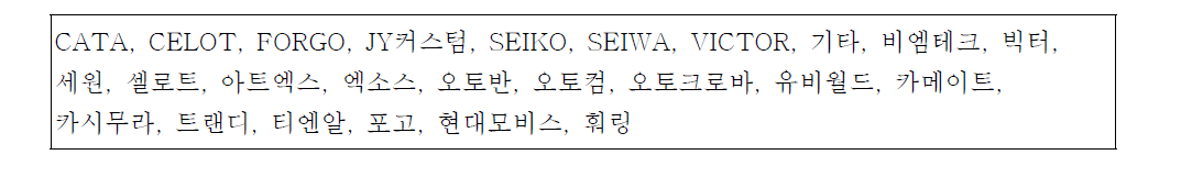 안테나/폴대 주요 제조 & 수입업체